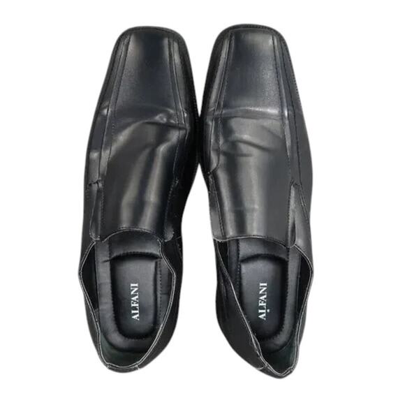 Alfani Shoes Mens 12 Loafer Slip On Dress Formal Classic Ascher Square Toe Black main image 10